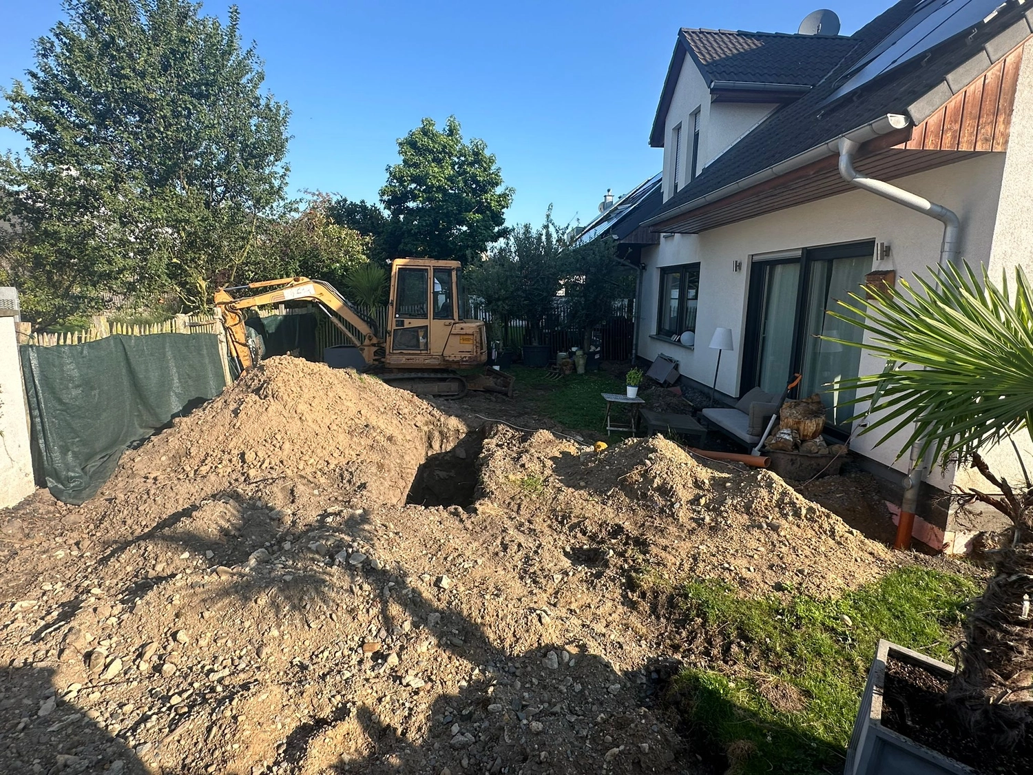 Vor dem Gartenbau durch Galabau Christoph Bollig 