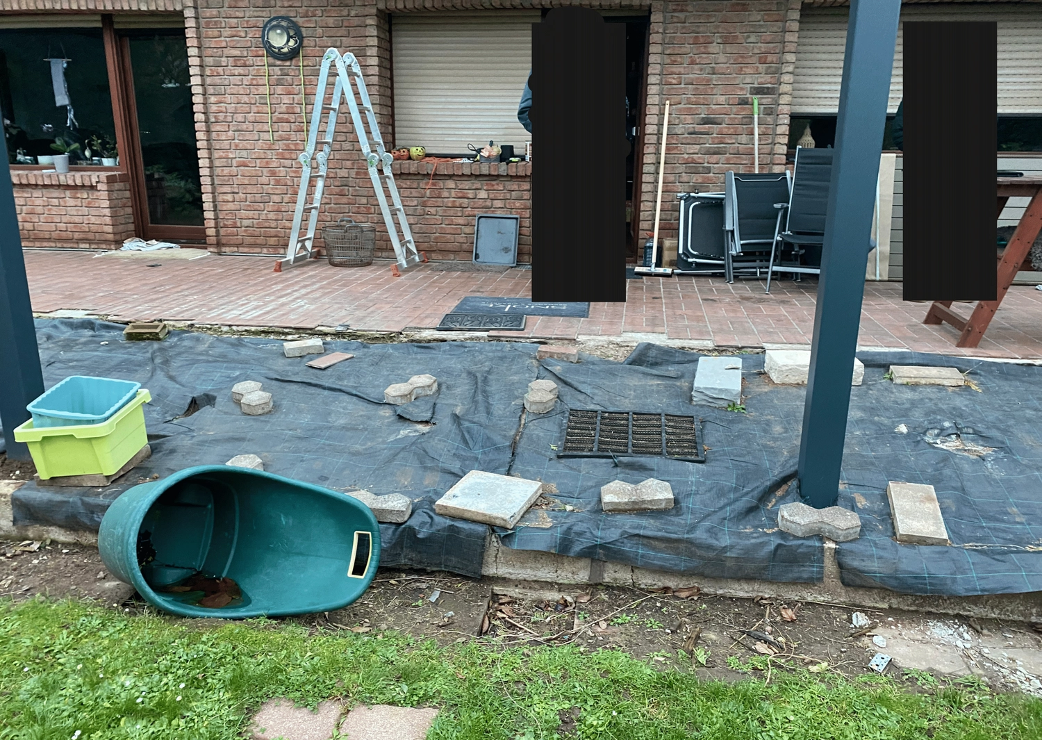 Vor dem Gartenbau durch Galabau Christoph Bollig 